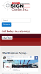 Mobile Screenshot of customsigncenter.com
